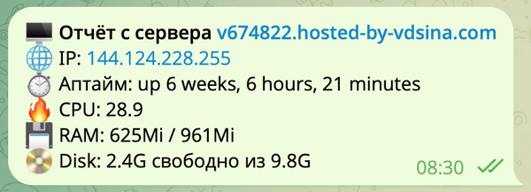 Простой мониторинг сервера